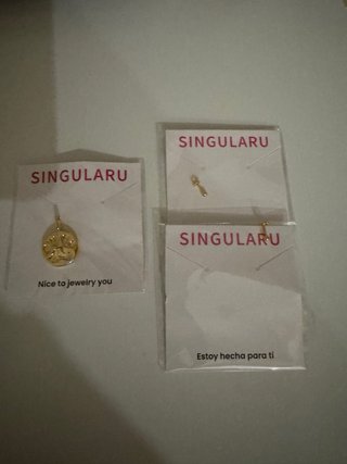 Colgante Huella Baño Oro Singularu