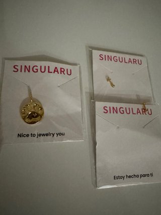 Colgante Huella Baño Oro Singularu
