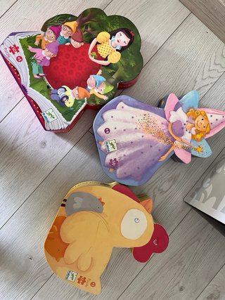 3 Puzzles Djeco +3 Años