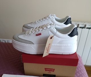 Zapatillas Levi's Blancas Plataforma Talla 38