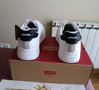 Zapatillas Levi's Blancas Plataforma Talla 38