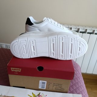 Zapatillas Levi's Blancas Plataforma Talla 38