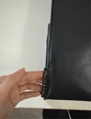 Borsa Manila Grace nera con manici marroni