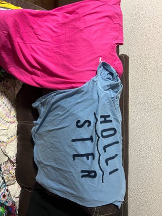 Camisetas Hollister Azul y Rosa