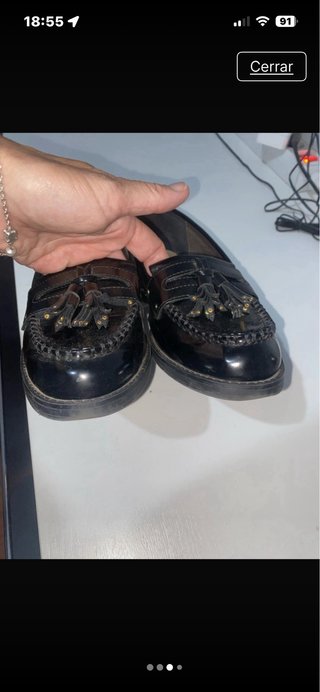 Zapatos escolares Pull&Bear borlas talla 38