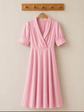 Vestido invitada rosa talla L/40