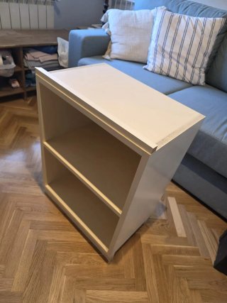 Mueble auxiliar / cajonera beige 2 huecos