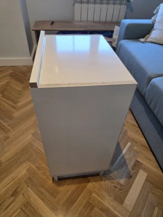 Mueble auxiliar / cajonera beige 2 huecos