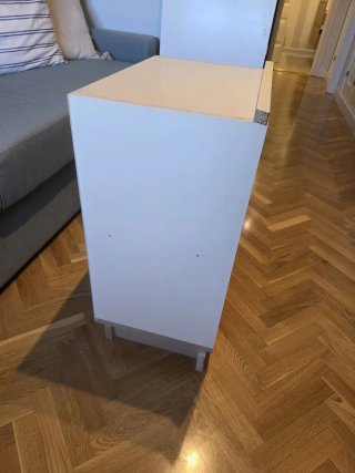 Mueble auxiliar / cajonera beige 2 huecos