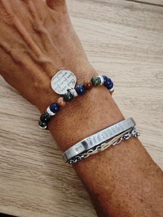 Bracciale elasticizzato pietre naturali
