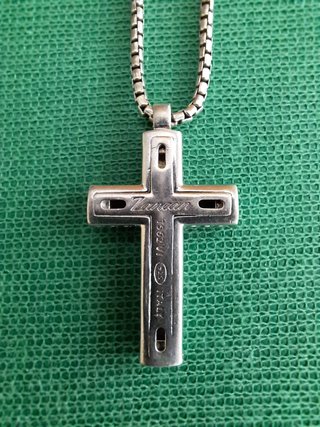 Collana Zancan Uomo Argento 925 Croce