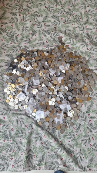 17kg Monete Vecchie Lire Italiane
