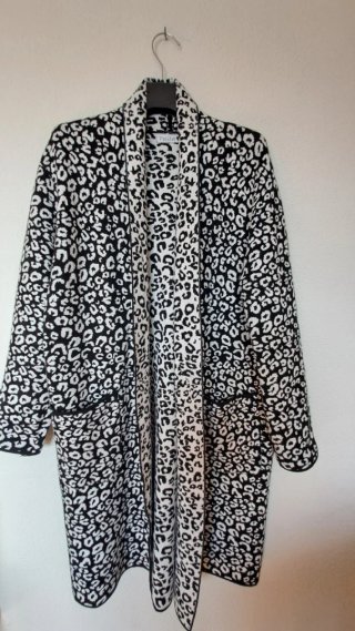 Chaqueta punto estampado leopardo Polita