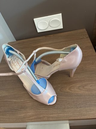 Tacones Angel Alarcón Talla 41 Rosa Metalizado