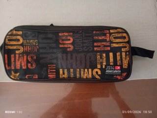 Neceser John Smith Negro Estampado