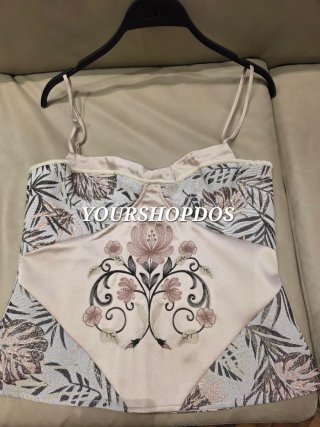 Top Corsetero Bordado Zara T/M