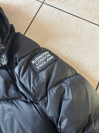 Piumino Burberry Lockwell Nero Taglia XL