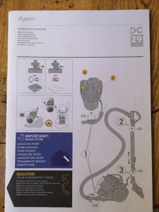 Aspirador Dyson DC29 + Manual