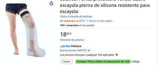 Protector escayola pierna Belltop