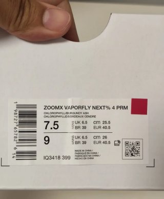 Nike ZoomX Vaporfly Next %4 PRM T40,5