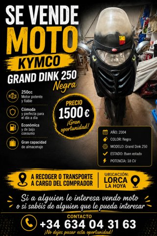 Kymco Grand Dink 250 Negra 2004