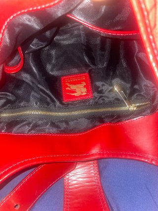 Bolso Burberry Rojo Acolchado