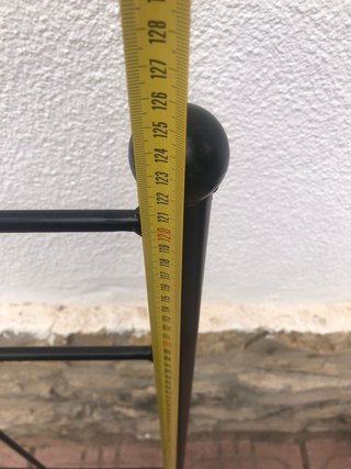 Cabezal cama metálico 140cm negro