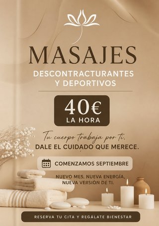 Masajes descontracturantes y deportivos
