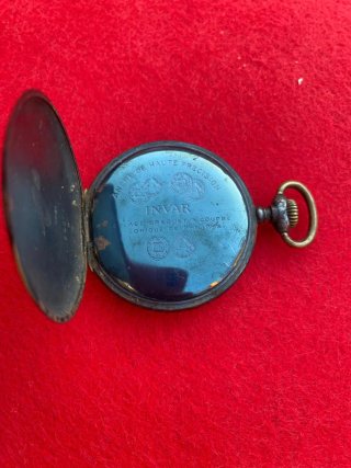 Reloj de bolsillo Invar 1915 Primera Guerra Mundia