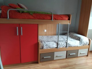 Cama modular madera y metal