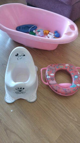 LOTE DE ACCESORIOS...Cambiador bebé, orinal, asien