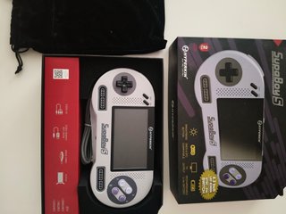 Hyperkin SupaBoy S Consola Portátil Gris/Blanco