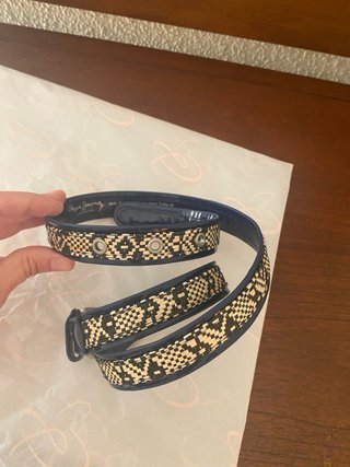 Chaleco crochet, peto vaquero y cinturón