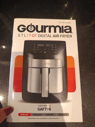 Freidora de aire Gourmia Digital 6.7L