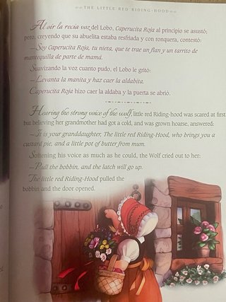 Cuenta cuentos bilingüe, español e inglés