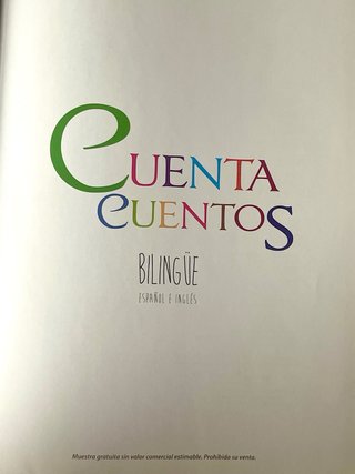 Cuenta cuentos bilingüe, español e inglés