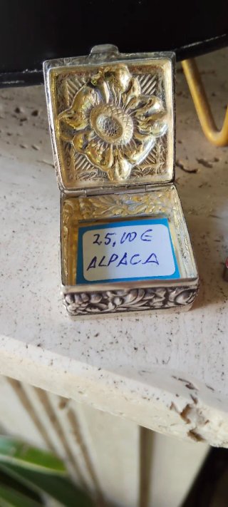 Lote 2 cajitas alpaca decoradas