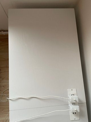 Mueble arenero doble blanco