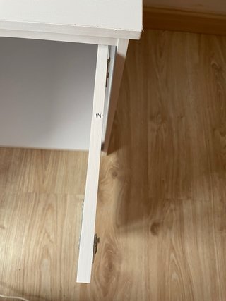 Mueble arenero doble blanco