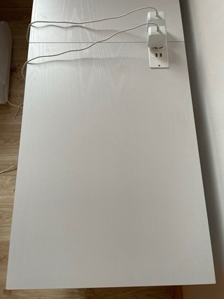 Mueble arenero doble blanco