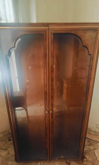 Vitrina Vintage Madera y Cristal
