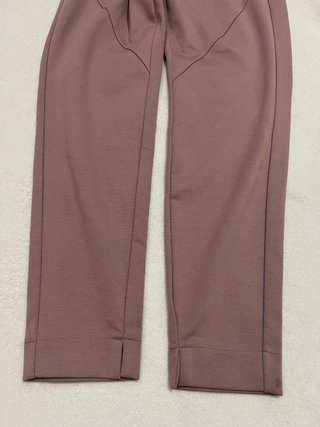 Pantalón largo de pinza rosa elegante talla S 36