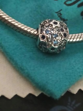 Charm Plata cielo estrellado