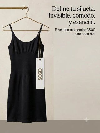 Vestido reductor negro