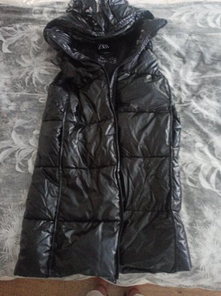 Chaleco acolchado Zara negro