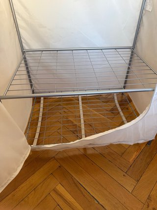 Armario de tela blanco