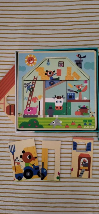Puzzle Djeco Chez Gaby 3 capas