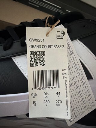 Zapatillas Adidas Grand Court Talla 44