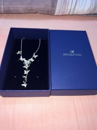 Collana Swarovski Farfalle Argento