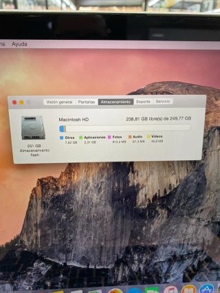 MacBook Pro 11,2 i7 16GB Ram 512GB 15″ Plata